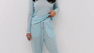 Брюки женские Stay Warm, цвет светло-голубой
