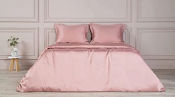 Комплект постельного белья без простыни Tencel (Тенсел) Розовое золото
